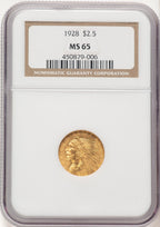 1928 $2.50 Indian Quarter Eagle NGC MS65 (506662014)
