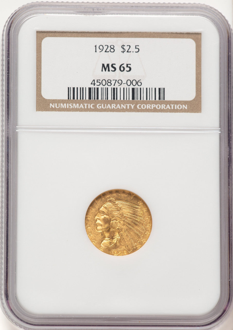 1928 $2.50 Indian Quarter Eagle NGC MS65 (506662014)