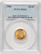 1900 $2.50 Liberty Quarter Eagle PCGS MS65