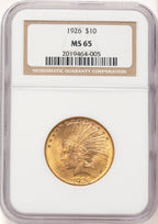 1926 $10 Indian Eagle NGC MS65 (506670003)