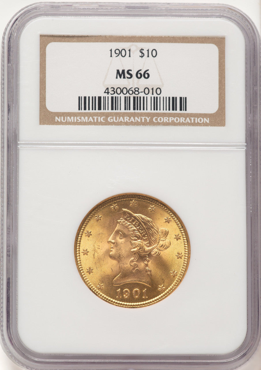 1901 $10 Liberty Eagle NGC MS66 (506670004)