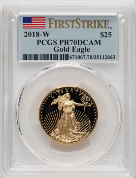 2018-W Gold American Eagle 4-Coin Set PCGS PR70