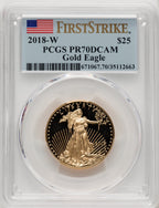 2018-W Gold American Eagle 4-Coin Set PCGS PR70