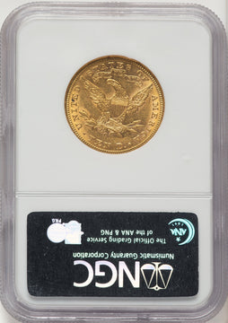 1895-O $10 Liberty Eagle NGC AU58