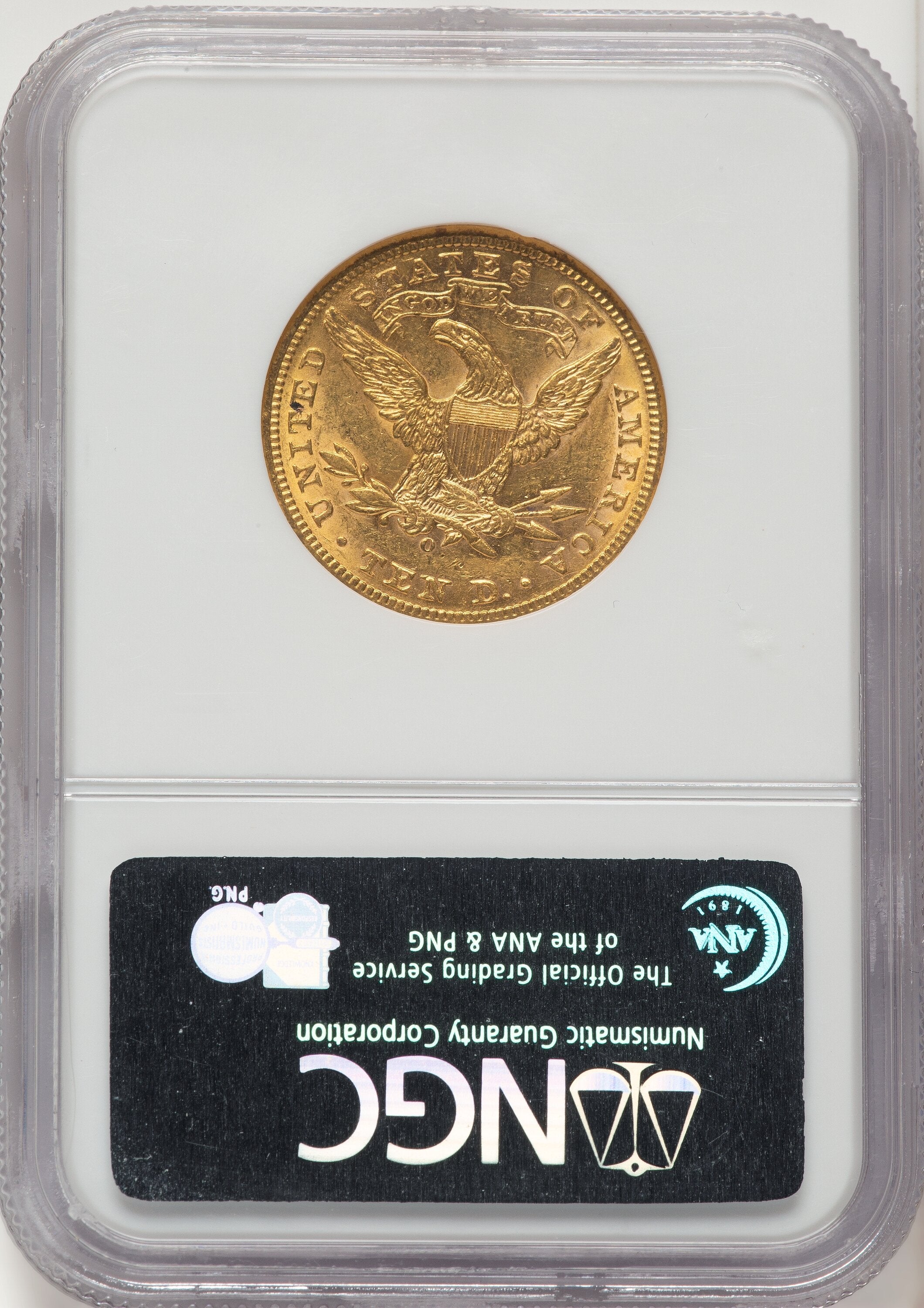 1895-O $10 Liberty Eagle NGC AU58