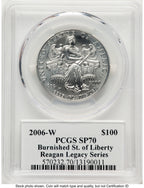 2006-W Burnished Platinum Eagle 1 oz Reagan Legacy Series Michael Reagan PCGS MS70