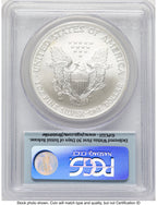 2007-W Burnished Silver Eagle 1 oz FS Flag PCGS MS70