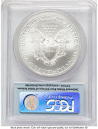 2008 Silver Eagle FS Flag PCGS MS70