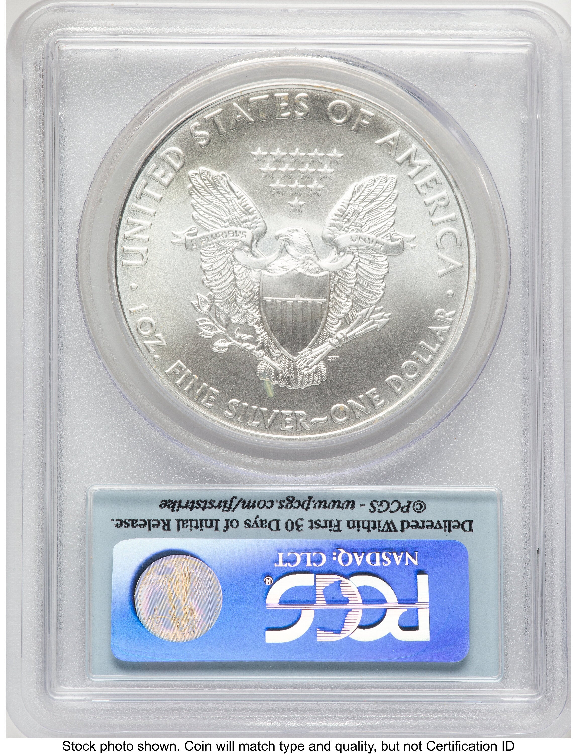 2010 Silver Eagle FS Flag PCGS MS70