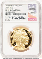 2016-W Proof Gold Buffalo 1 oz Mike Castle NGC PF70 (506847055)