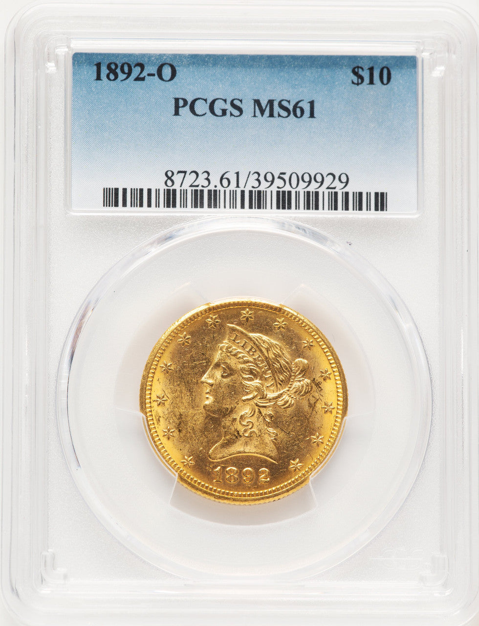 1892-O $10 Liberty Eagle PCGS MS61