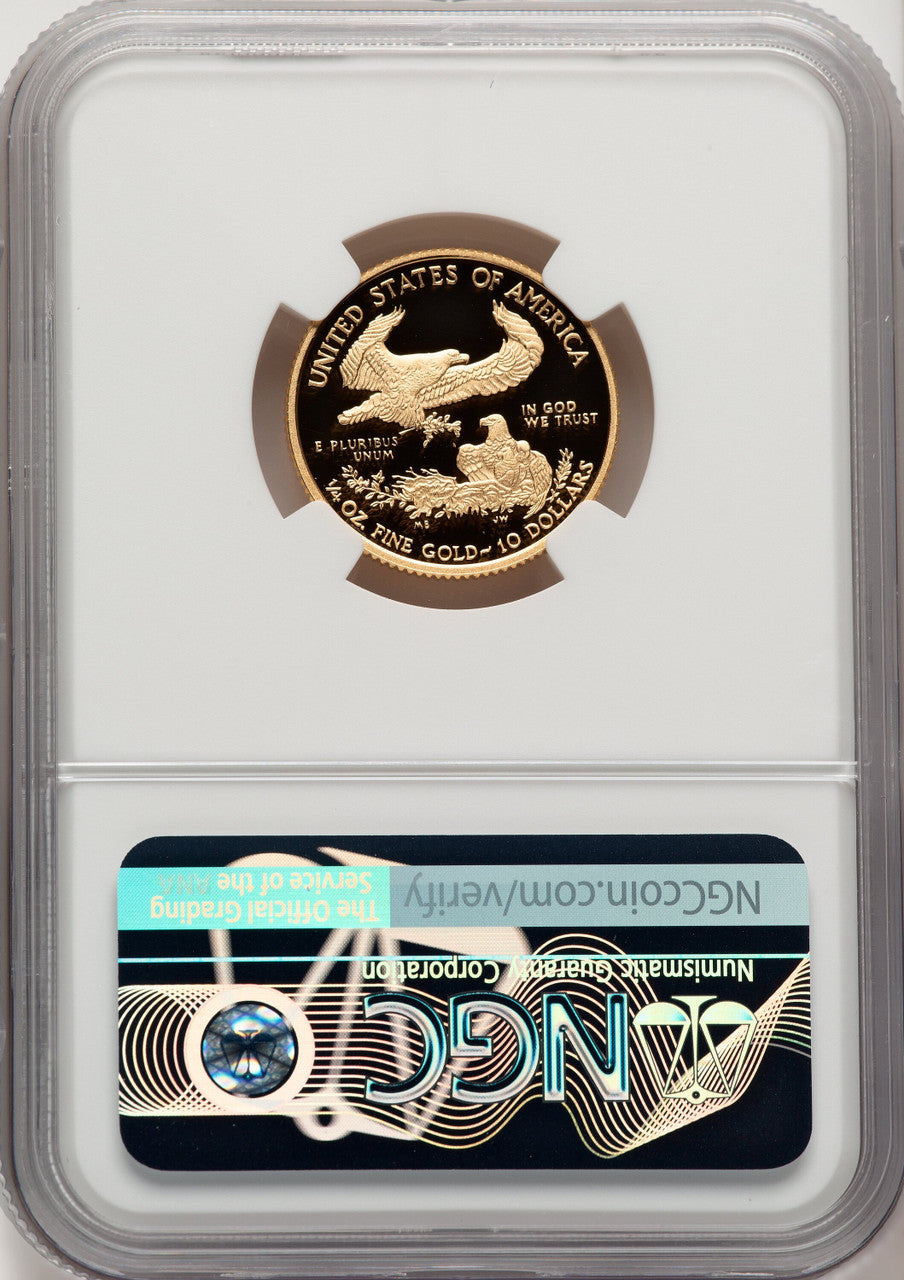 2020-W Proof Gold Eagle 1/4 oz FR John NGC PF70 Mercanti
