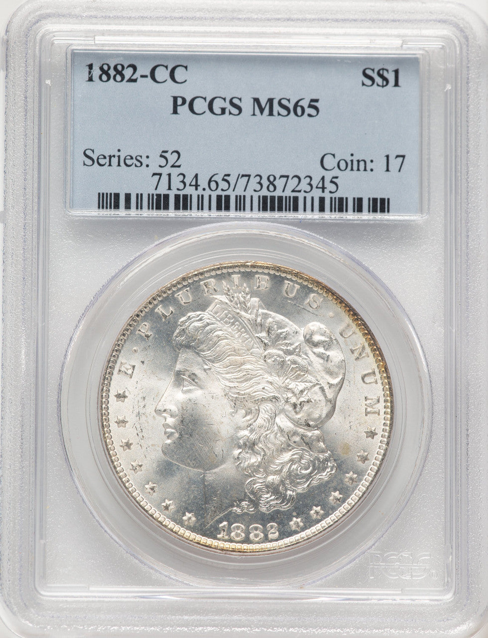 1882-CC Morgan Dollar PCGS MS65 (506971031)