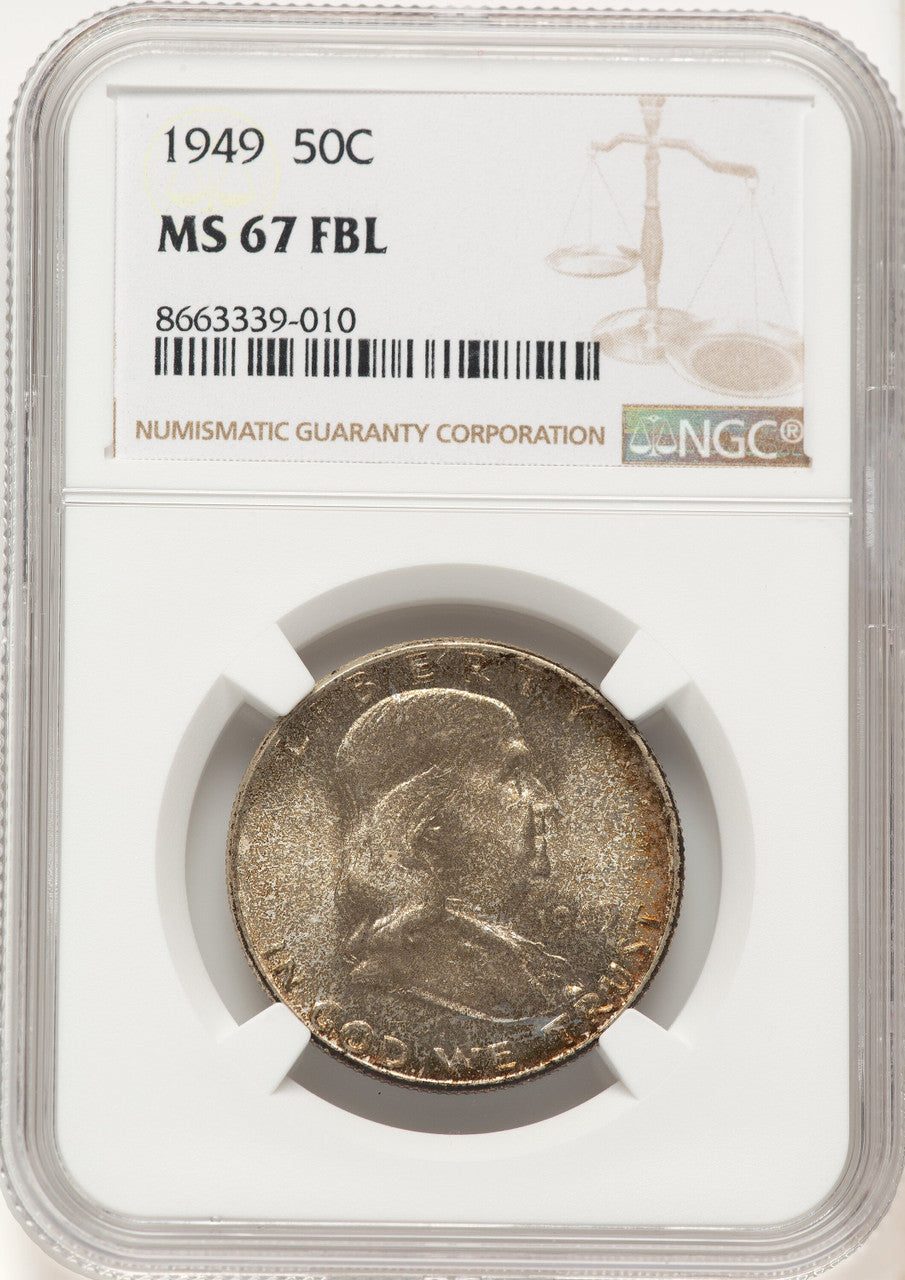 1949 50C FL Franklin Half Dollar NGC MS67 (506973016)