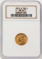 1914-D $2.50 Indian Quarter Eagle NGC MS64 (506973037)