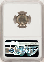1889 3CN Proof Three Cent Nickel NGC PR67