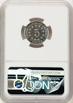 1869 5C Proof Shield Nickel NGC PR66