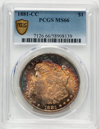 1881-CC Morgan Dollar PCGS MS66