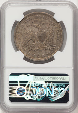 1871 Seated Dollar NGC AU55