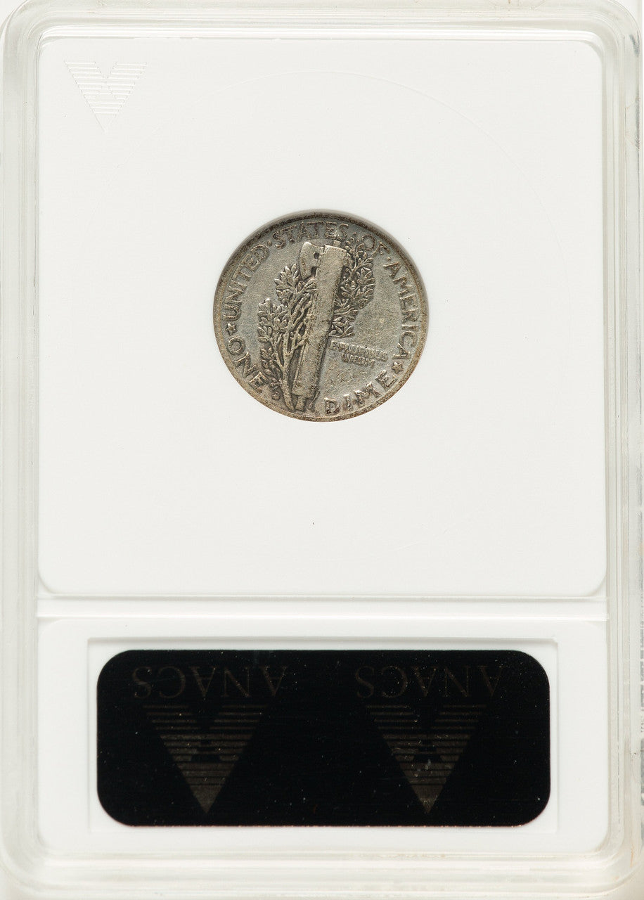 1916-D 10C Mercury Dime ANACS VG8