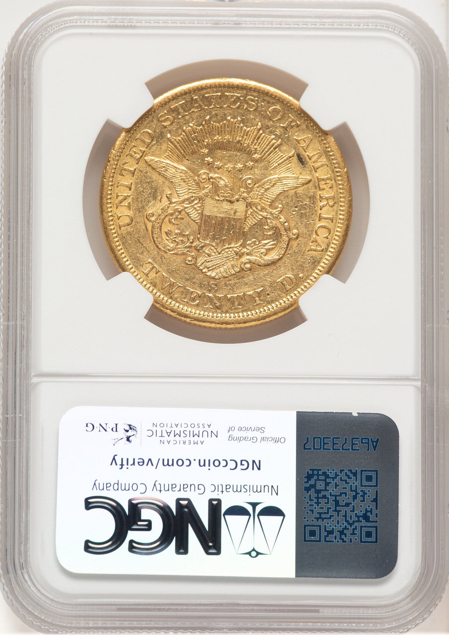 1856-S $20 Liberty Double Eagle NGC AU53 (507252018)