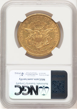 1862-S $20 Liberty Double Eagle NGC AU50 (507252020)
