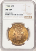 1900 $20 Liberty Double Eagle NGC MS64+ (507266084)