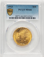 1913 $10 Indian Eagle PCGS MS66