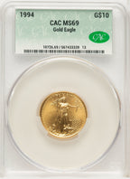 1994 Gold Eagle 1/4 oz Non Designation CACG MS69