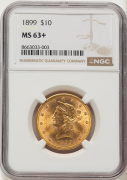 1899 $10 Liberty Eagle NGC MS63+