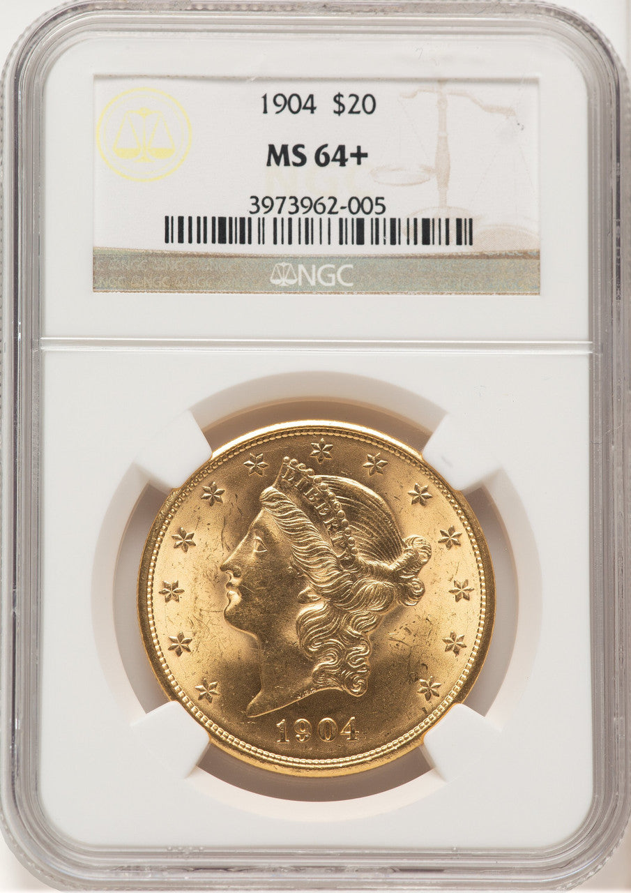 1904 $20 Liberty Liberty Double Eagle NGC MS64+ (507408003)