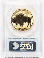 2013-W Reverse Proof Gold Buffalo 1 oz Black Diamond Bison Label PCGS PR70