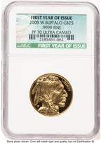 2008-W Proof Gold Buffalo 1/2 oz First Year of Issue NGC PF70 (507414003)