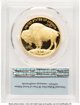 2018-W Proof Gold Buffalo 1 oz FS Bison Label PCGS PR70