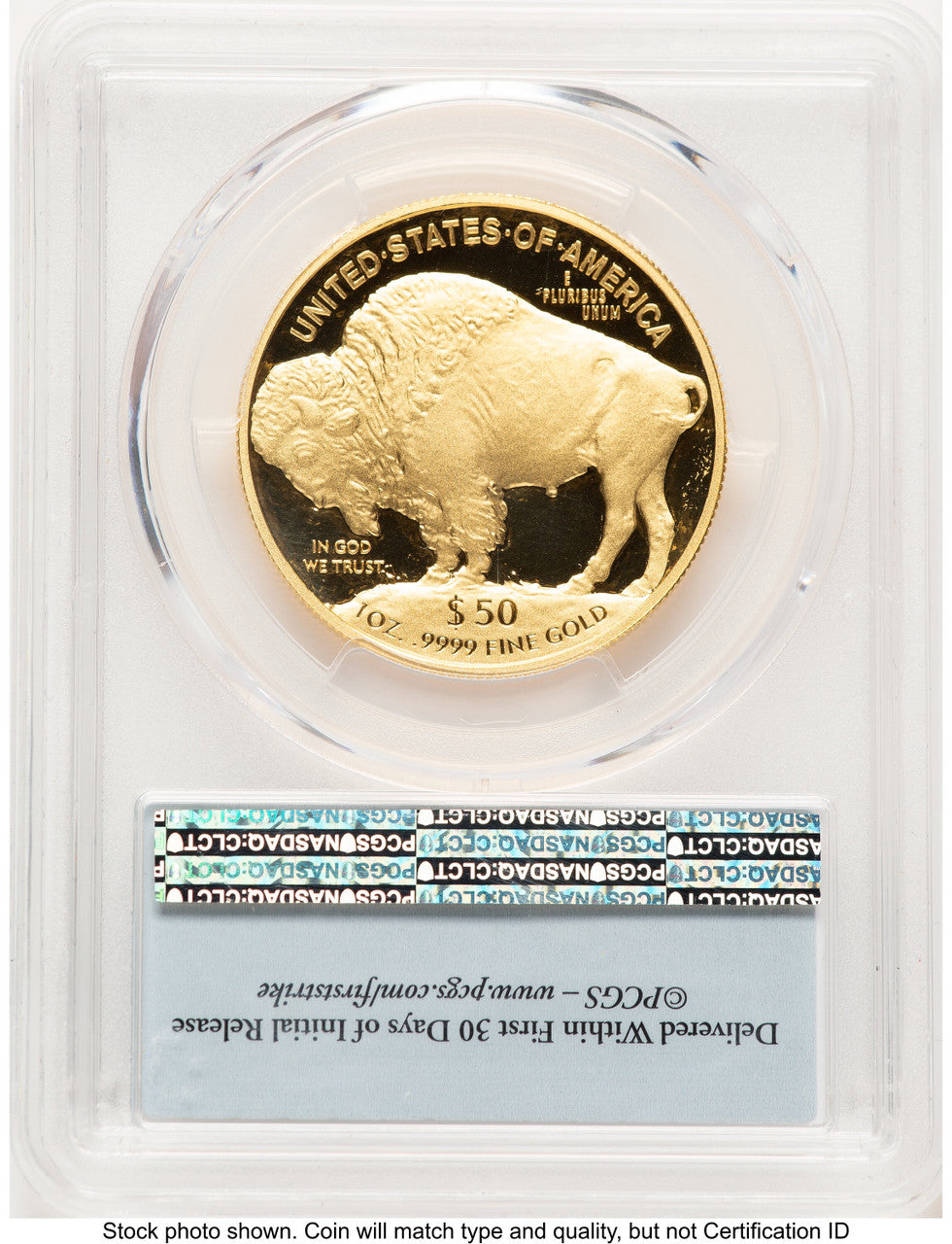 2018-W Proof Gold Buffalo 1 oz FS Bison Label PCGS PR70
