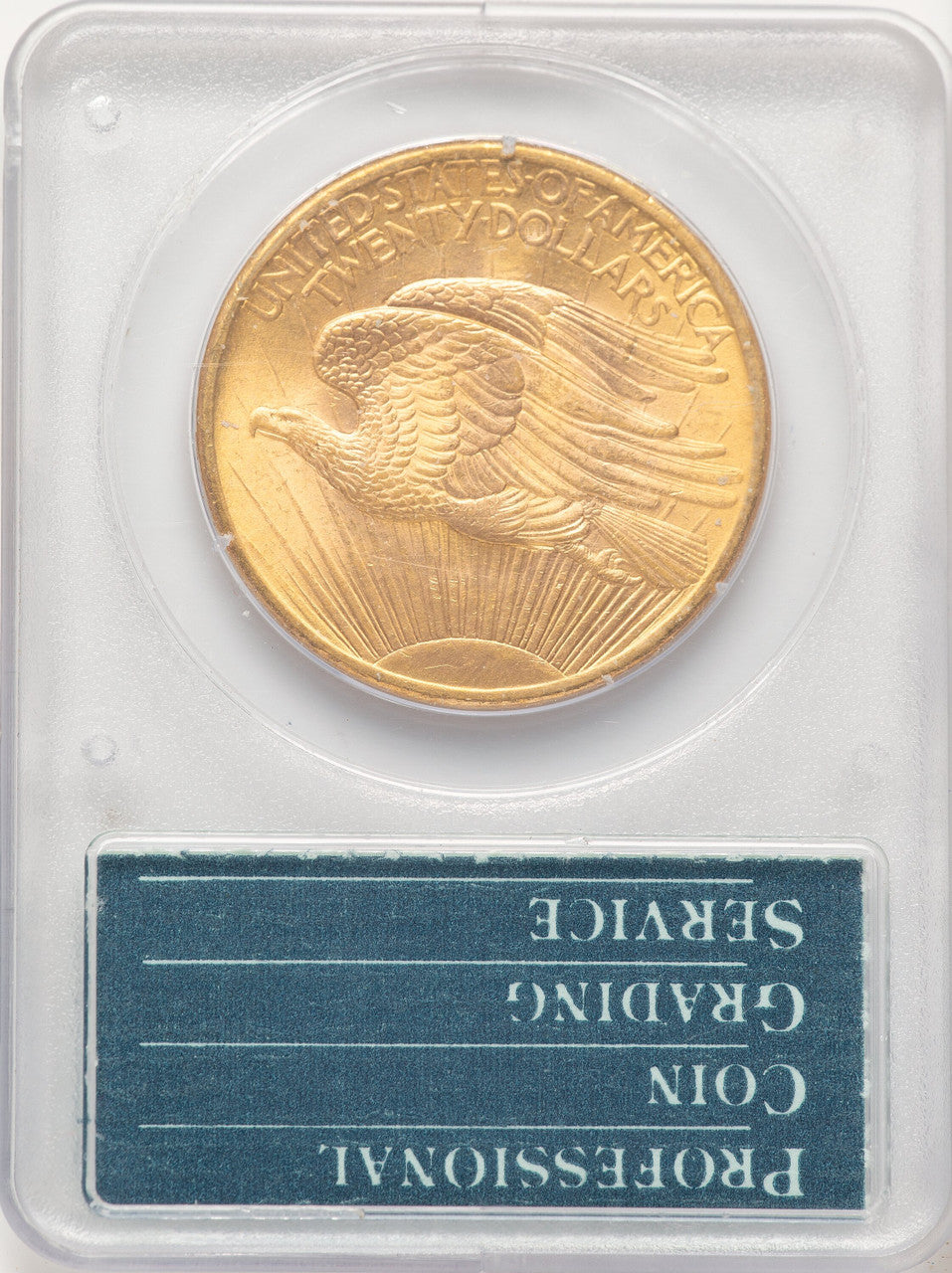 1908 $20 NO MOTTO Saint-Gaudens Double Eagle PCGS MS63 (507423010)
