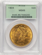 1904 $20 Liberty Liberty Double Eagle PCGS MS65 (507423011)