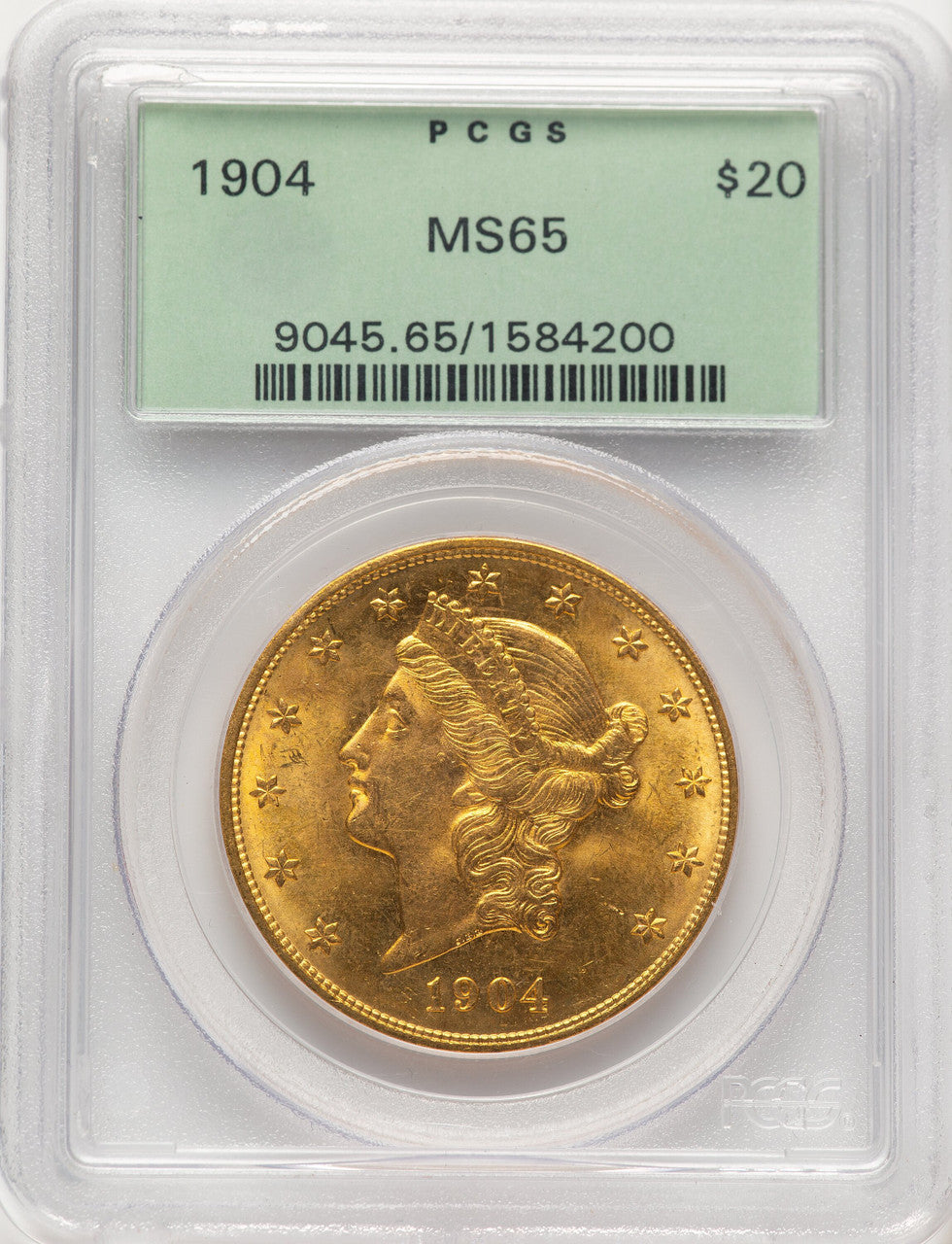 1904 $20 Liberty Liberty Double Eagle PCGS MS65 (507423011)