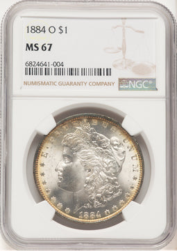 1884-O Morgan Dollar NGC MS67 (507435003)