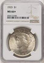1923 Peace Dollar NGC MS66+ (507436018)