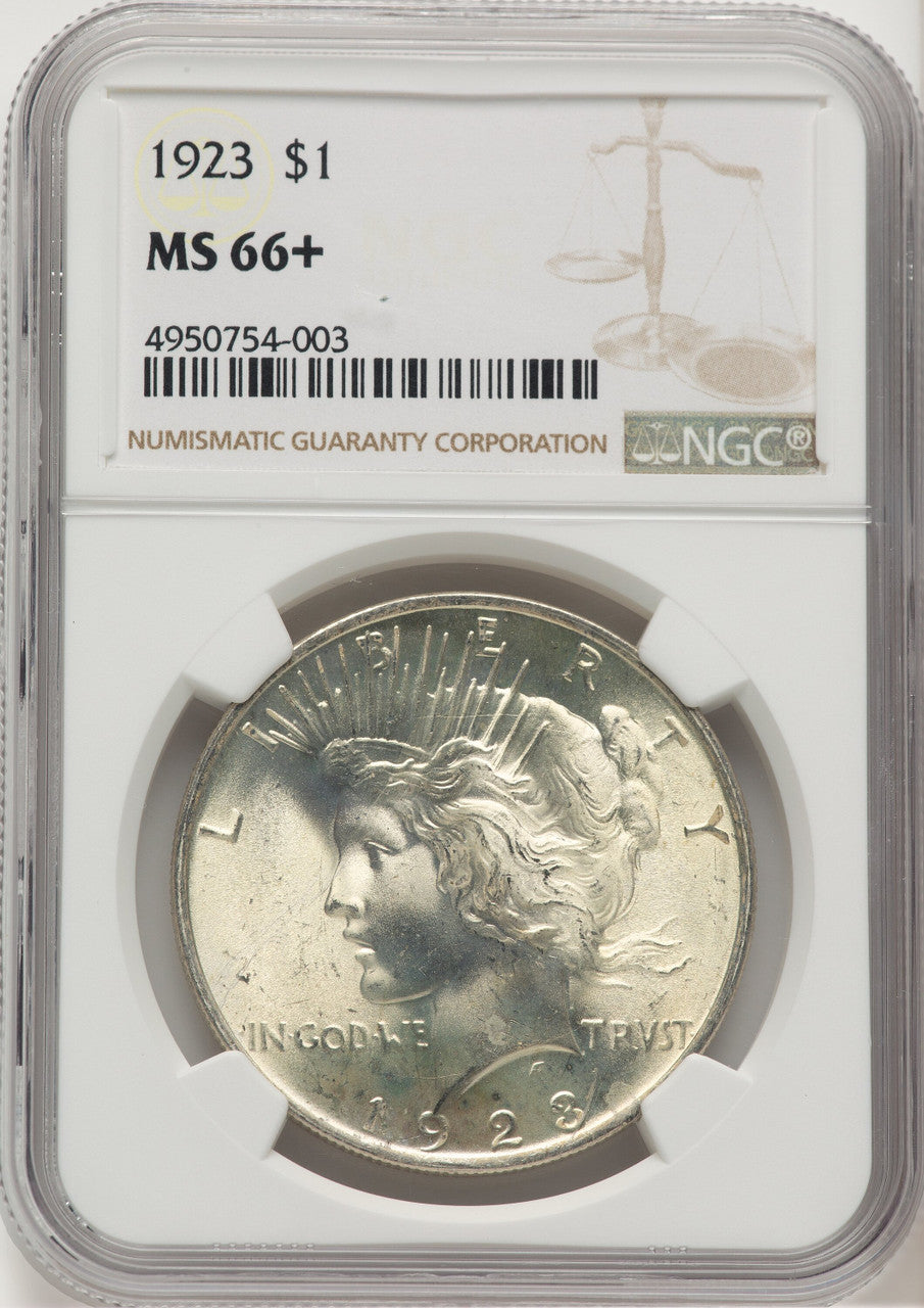 1923 Peace Dollar NGC MS66+ (507436019)