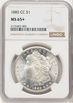 1885-CC Morgan Dollar NGC MS65+