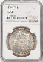 1878 8TF Morgan Dollar NGC MS65 (507439004)