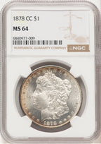 1878-CC Morgan Dollar NGC MS64 (507439005)