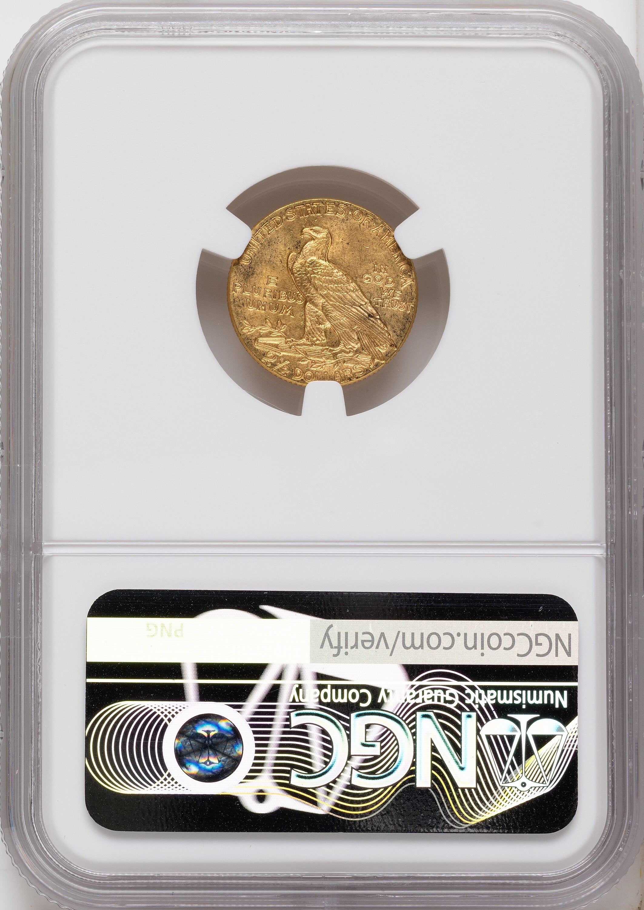 1912 $2.50 Indian Quarter Eagle NGC MS62