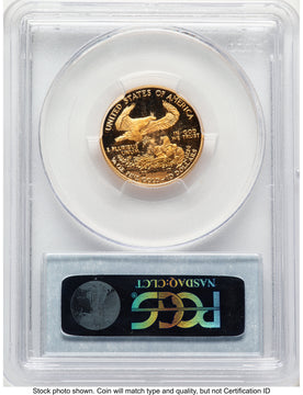 2004-W Proof Gold Eagle 1/4 oz Blue Label PCGS PR70