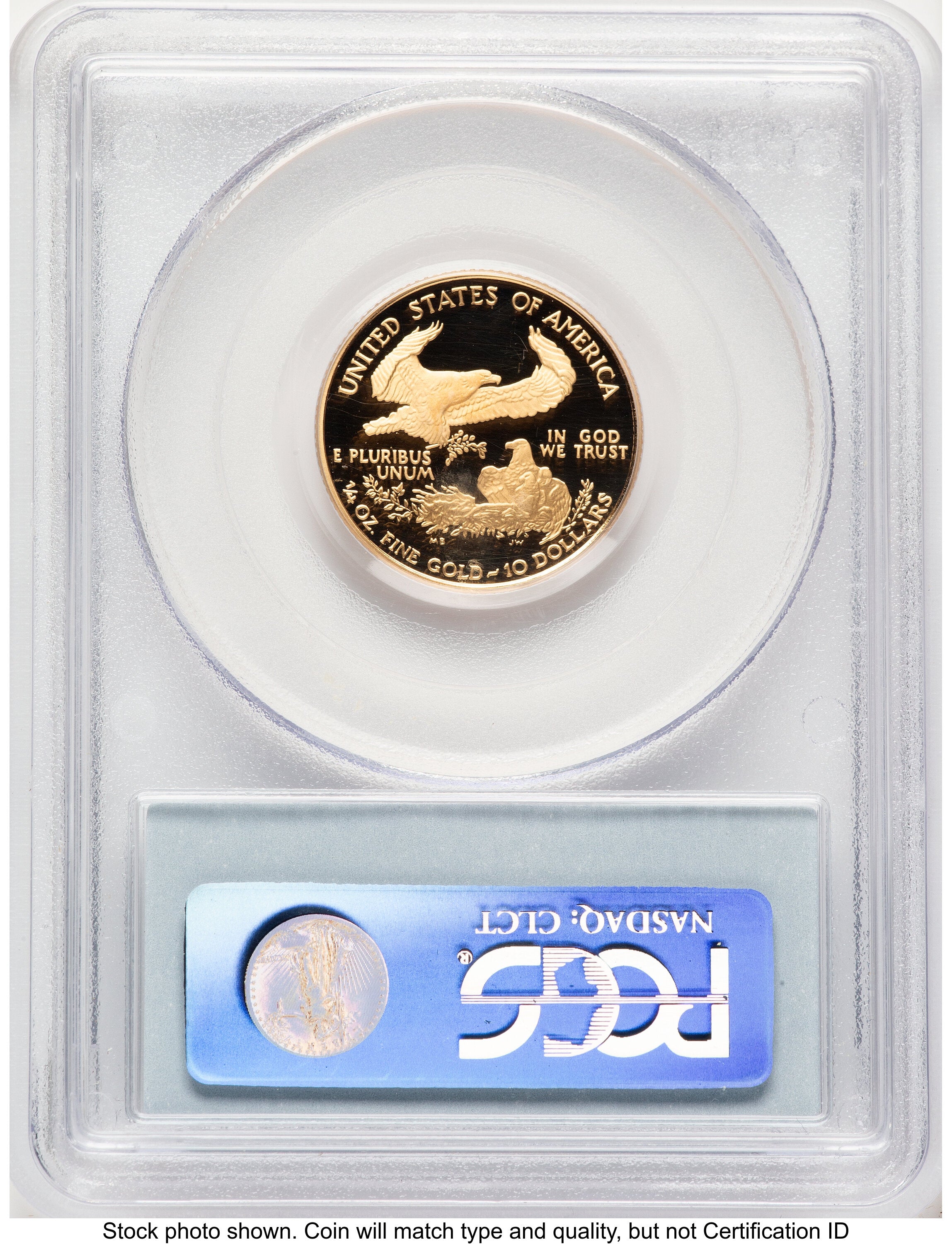 2006-W Proof Gold Eagle 1/4 oz Blue Label PCGS PR70