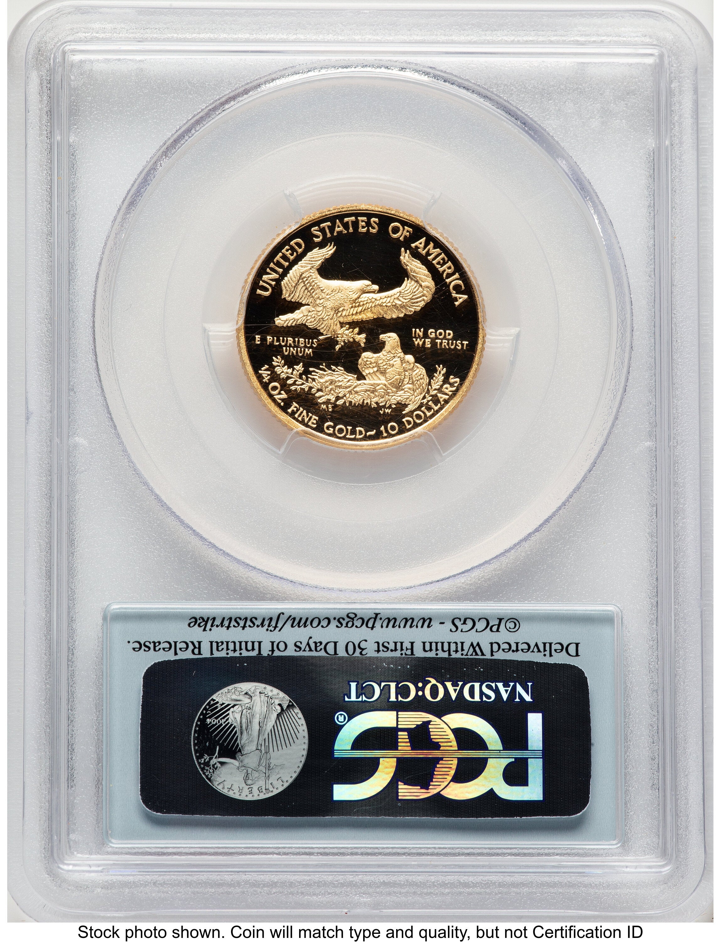 2015-W Proof Gold Eagle 1/4 oz FS Flag PCGS PR70