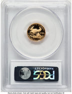 2000-W Proof Gold Eagle 1/10 oz Blue Gradient PCGS PR70