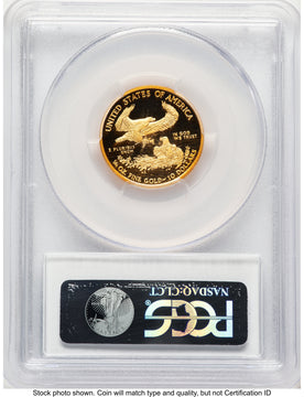 2011-W Proof Gold Eagle 1/4 oz Blue Gradient PCGS PR70